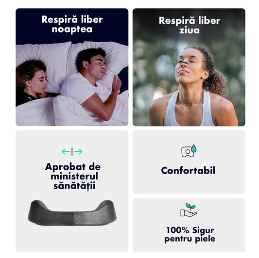 Reflux™ Banda Nazala Anti-Sforăit Magnetică și Respirație Ușoară