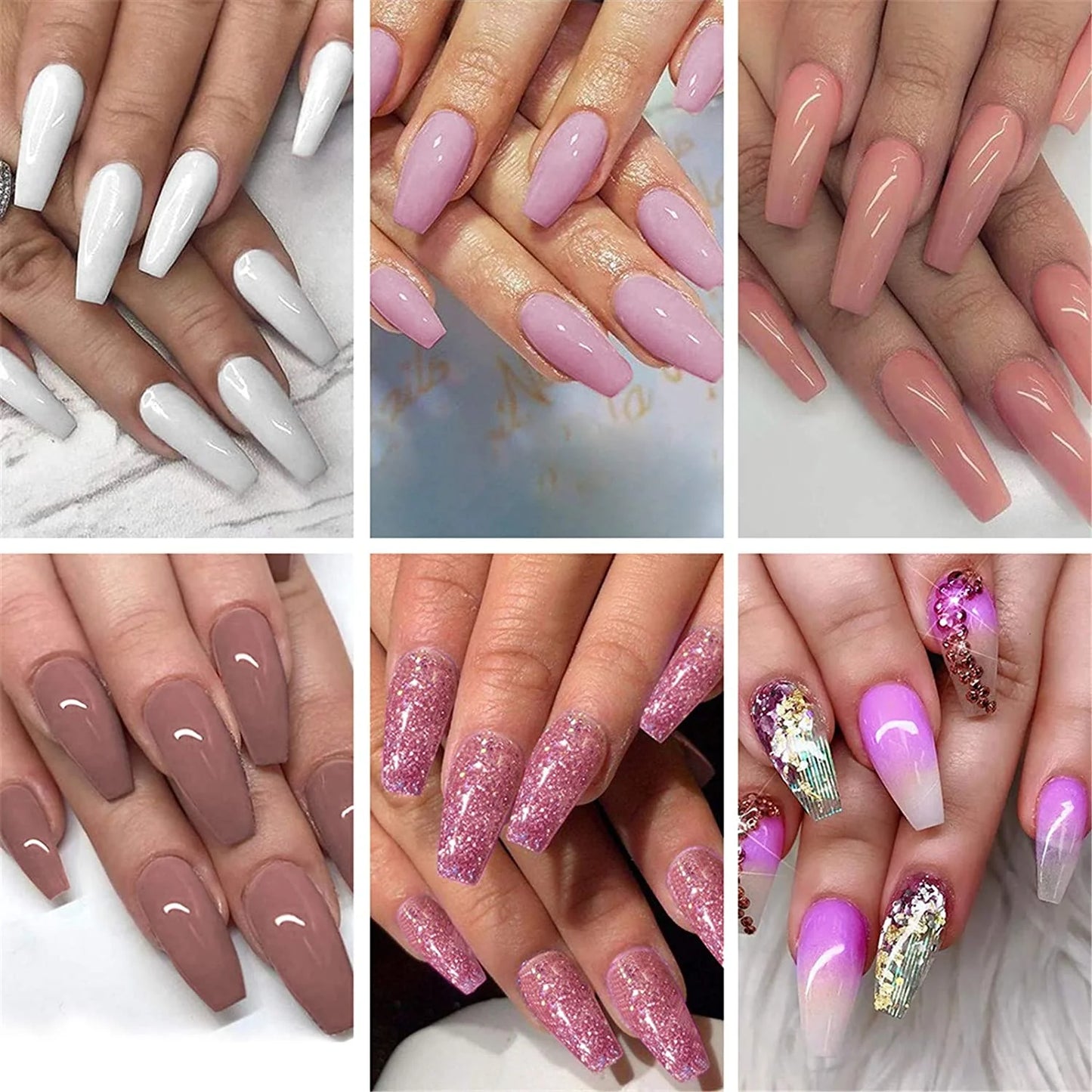 LuxNails - Set Complet de Unghii + Lampa UV