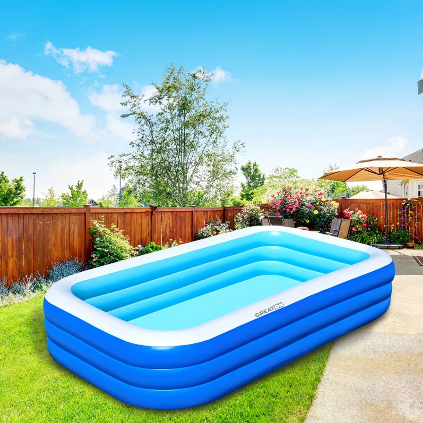 Piscino™ - Piscina Gonflabilă cu 3 Inele